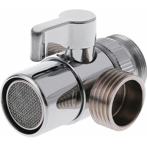 Inverseur de douche 3 voies en laiton massif chromé, adaptateur pluie à main – DELKEVIC