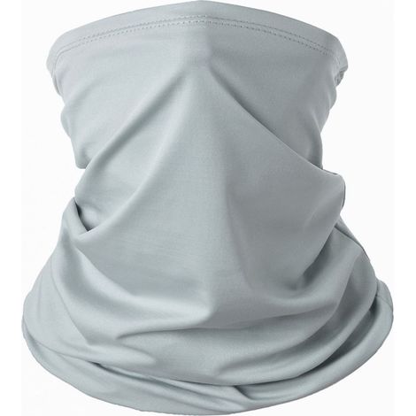 Écharpe élastique multifonctionnelle (1 pièce), idéale pour la moto, le ski et autres sports de plein air. Gris, taille unique.