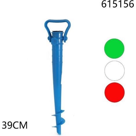 Trade Shop - Estaca 39cm Tornillo Taladro Paraguas Playa Mar Arena Camping 615156 -