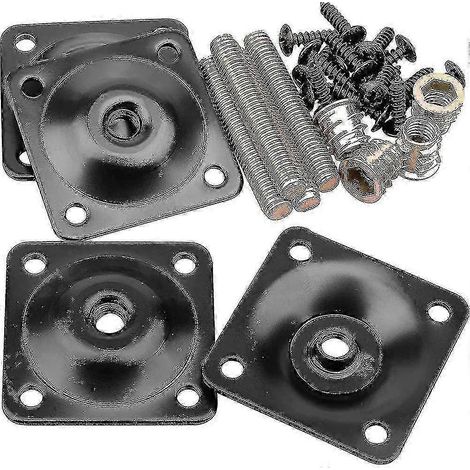 Plaque de fixation pour pieds de meubles, plaque en T de qualité industrielle pour pieds de meubles - zkhj (1/5)