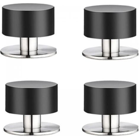 Set mit 4 Türpuffern aus Gummi, selbstklebend mit 3M, zur Befestigung an der Wand für eine bessere Schalldämmung zu Hause, im Büro und auf der Terrasse. (1/5)
