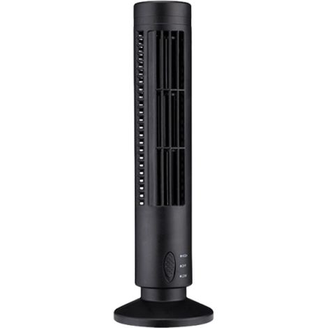Leiser, tragbarer Ventilator ohne Rotorblätter – 2 Geschwindigkeitsstufen – Turmventilator – Tragbarer Ventilator – Für Schlaf- und Wohnzimmer (1/5)