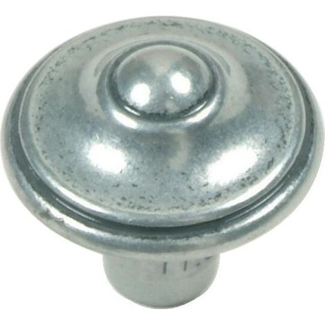 Bouton rustique Ø 30 mm zamak vieux bronze - 6300 - METAKOR (1/4)
