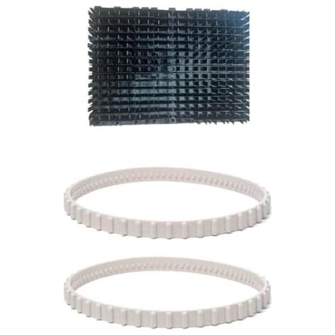 Pièces de rechange pour nettoyeur piscine Hayward Tigershark QC Plus Series RC9990 RC9955GR RC9740 RC9742 Comprend 2 courroies et 1 brosse à rouleau - (1/5)