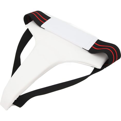 Protège-aine de taekwondo pour femme, ceinture élastique de soutien pour l'entraînement de boxe, taille XL (1/5)