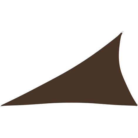 Vela ombreggiante triangolare in tessuto Oxford 3 x 4 x 5 m marrone 020009846