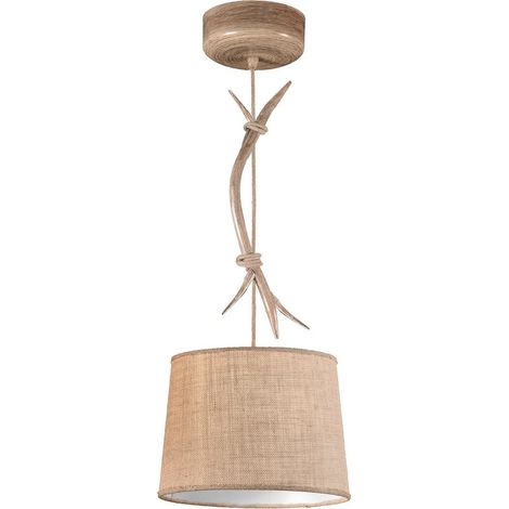 Suspensions sabina e27 1x20w imitation bois (1/5)
