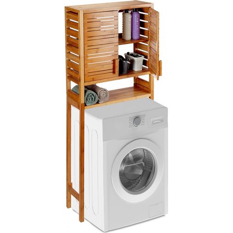 Mueble para lavadora en bambú