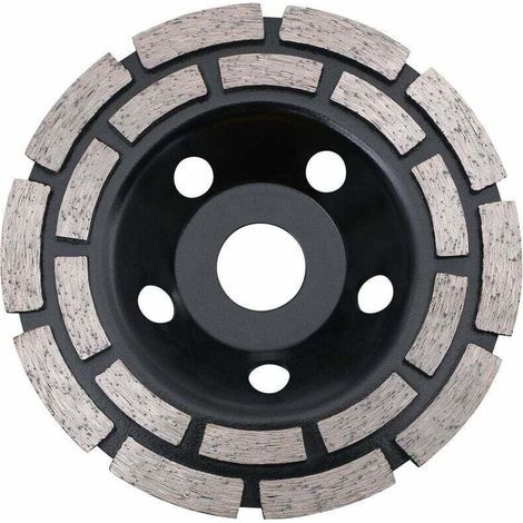 Disque Diamant, Diamant à Meuler 125 mm à Meuler le Béton, Meule Diamantée Universelle pour Poncer Béton, Pierre, Granit Chape, Maçonnerie, Usage Universel 56Vingt (1/5)