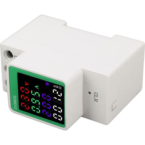 Compteur Multifonction AC70-150V, Voltmètre-Ampèremètre Numérique DIN Rail, Fréquence, Facteur de Puissance, Énergie kWh, 100A, Affichage Digital, Mesure Précise (1/5)