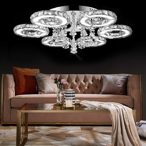 Deckenlampe LED Deckenleuchte Wohnzimmerlampe - 78cm Schlafzimmerlampe Dimmbar mit Fernbedienung 88W Wohnzimmer Deckenbeleuchtung Modern Küchenlampe Groß Weiß für Schlafzimmer Esszimmer Küche