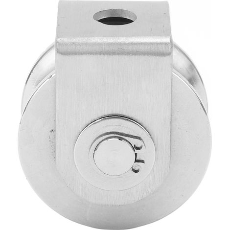 U-förmiges Edelstahl-Gleitrad für Schiebetorwagen, Industriedurchmesser 48 mm (1/5)