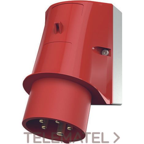 Mennekes Enchufe eléctrico CEE rojo 32A 400V IP44