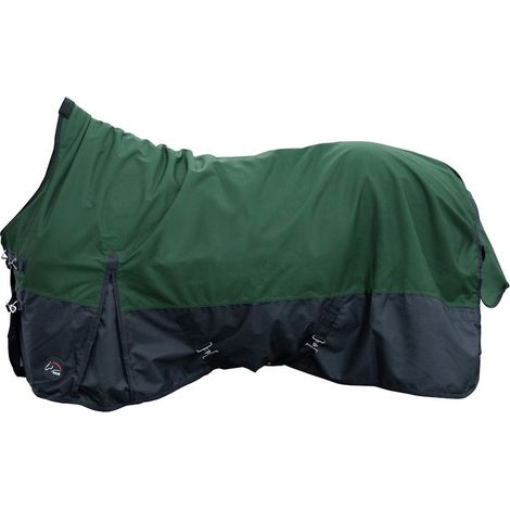 125 cm, blu scuro quadretti: Coperta da paddock per cavalli modello Glasgow impermeabile 1200D imbottitura 100g (1/5)