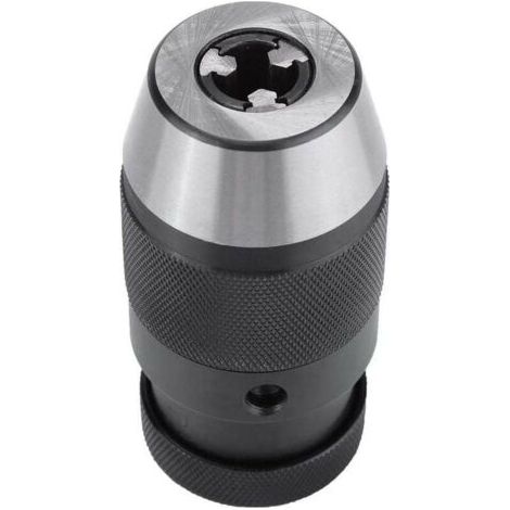 Mandrin de perceuse 0-13mm B16 – Auto-serrant sans clé en acier – Couple élevé pour précision – Compatible perceuses et tours (1/5)