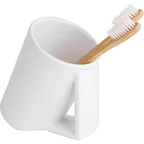 Lineabeta - Gobelet à brosse à dents en céramique Saon blanc