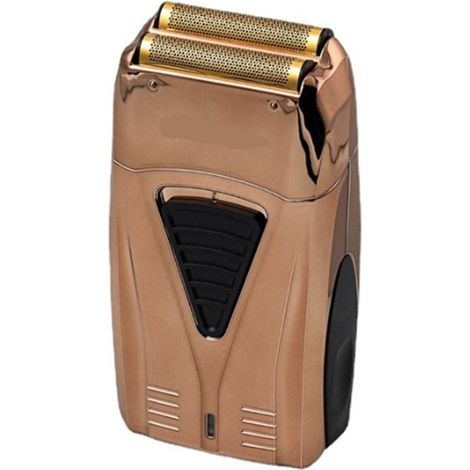 Tondeuse à barbe professionnelle homme, coupe-barbe électrique rechargeable en acier inoxydable doré, format portable, lame précise, usage quotidien. (1/5)