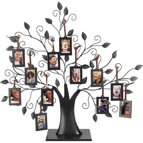6 Pendentifs / 12 Pendentifs Photo Arbre de la Famille Arbre de Photos Cadre Arbres Suspendus Table Décorative pour la Photo Arbre de Photos à Ecran M (1/5)