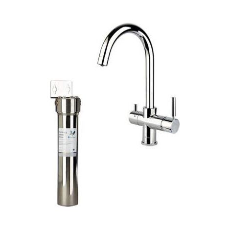 Filtration Doulton his avec mitigeur 3 voies Guglielmi brillant
