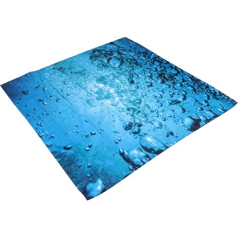 Rideau de douche imperméable et épais avec crochets pour la décoration de votre salle de bain, 150 x 180 cm (1/5)