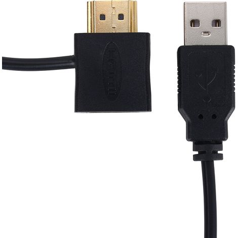 cable adaptador USB 2.0, macho-hembra, 50 cm, alimentación estable, para televisores HD y 3D. (1/5)