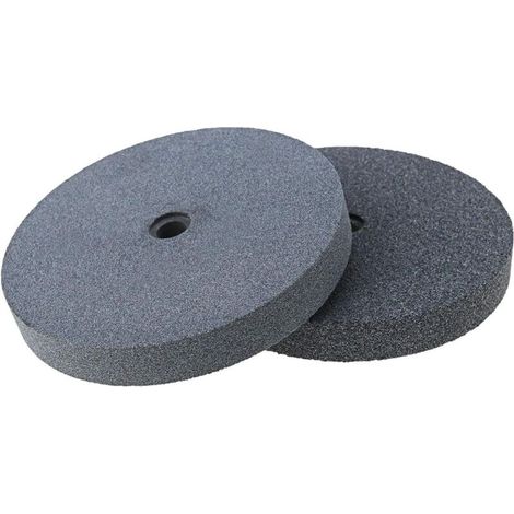 2 mole abrasive da banco in ossido di alluminio, grana 36 e 60, diametro 6 pollici (foro da 1 pollice)