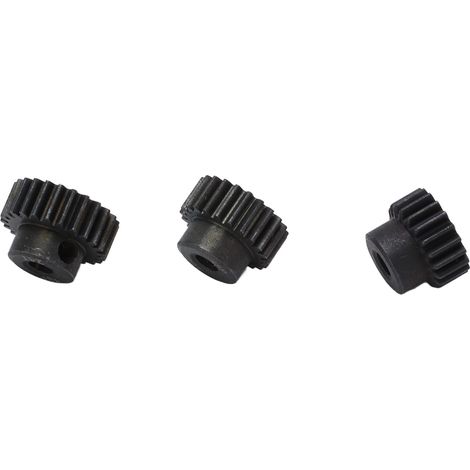 Jeu de pignons 48P (20T, 22T, 24T) pour moteur RC brushless 1/10 (entraxe 3,175 mm). (1/5)