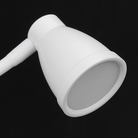Lampe de lecture à pince USB à intensité variable, design simple et élégant, pour l'éclairage intérieur blanc. (1/5)