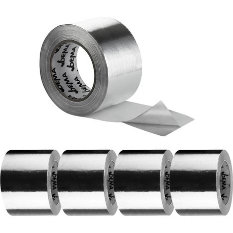 5x Alu Klebeband Aluminiumband Aluminium Rolle Aluband 75 mm x 50 m Band Isolierung (1/3)
