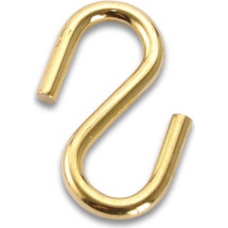 2 x GANCIO A S P/CATENA D 2,4 MM ACCIAIO OTTONATO