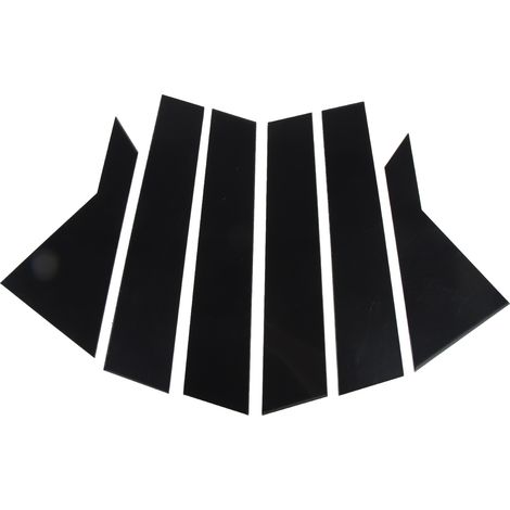 Garniture de pilier B pour porte fenêtre, 6 pièces, noir brillant, autocollant de remplacement pour Kia K3 Forte Sedan Cerato. (1/4)