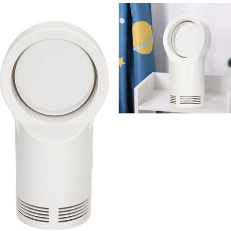 Chauffage électrique sans lame, Portable, petit, blanc, sans feuilles, pour le bureau et la maison