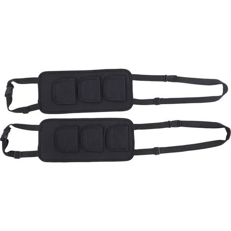 Porta canne da pesca per auto, confezione da 2, supporto per canna da pesca da sedile posteriore, cinghia di fissaggio regolabile in gomma neoprene. (1/2)
