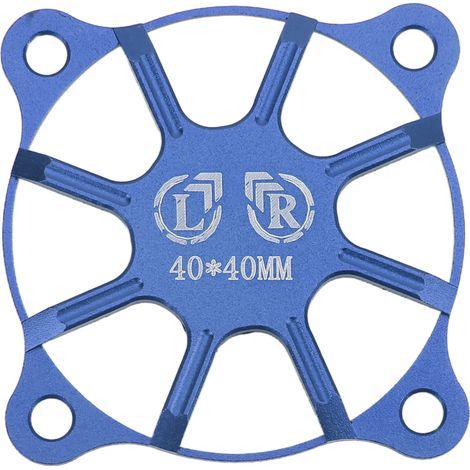 Grille de Ventilateur RC 40x40mm en Alliage d'Aluminium Noir pour Moteur - Pièce de Protection (1/5)