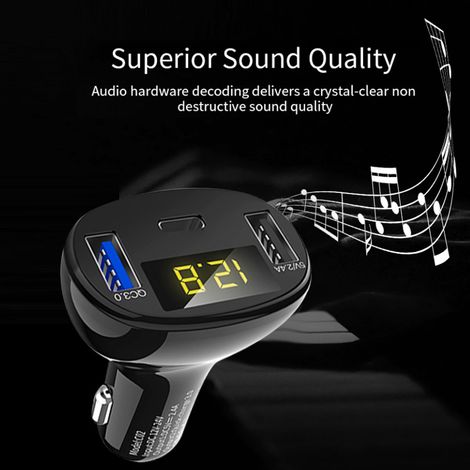 Chargeur Voiture USB Double 5V/2.4A QC3.0, Adaptateur Allume-Cigare Rapide Universel, Prise 12V/24V, Charge Rapide pour Smartphones et Tablettes (1/5)