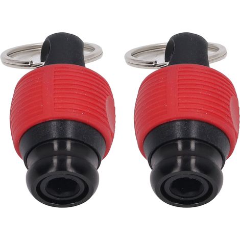 Lot de 2 porte-embouts de tournevis à fixation rapide et résistants à l'usure, pour outils de 6,35 mm (1/4 po) de diamètre, rouge. (1/5)