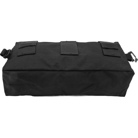 Grand sac de rangement militaire étanche en tissu Oxford, idéal pour les voyages et le camping, de couleur noire. (1/5)
