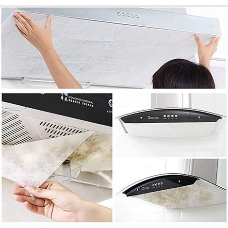 Dunstabzugshaubenfilter – 10 m – Öl- und Rauchfilter – Papieraufkleber – Fettfilter – Küchenzubehör (1/4)
