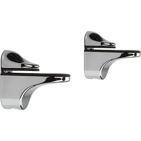 Pack of Adjustable Glass Shelf Brackets, 3-21 mm Thickness, Wood/Glass Shelf Support – YMYNY Wall Shelf Bracket (1/4)