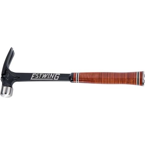 Estwing E19S Ultra Series Smooth Face Framing Hammer with Leather Grip, 19oz/538g