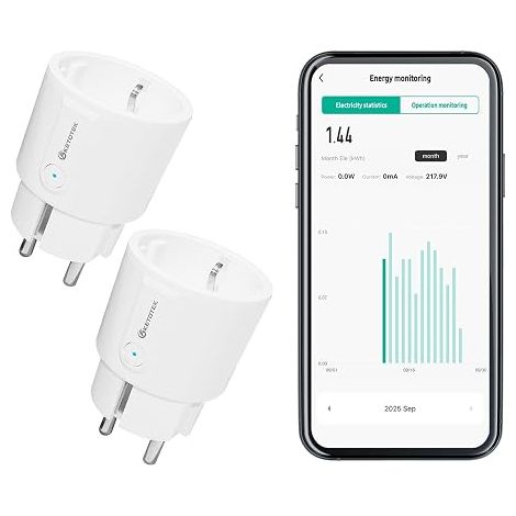WiFi Connected Plug, Sockets, Programmable Socket Consumption Tracking, Voice Control (1/5)