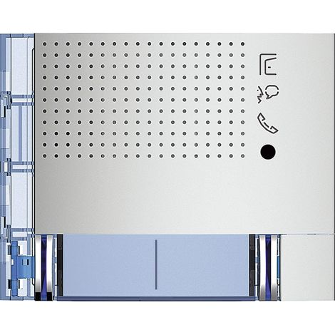 Façade Sfera New pour module électronique audio 2 appels/2 rangées Allmetal BTICINO 351141