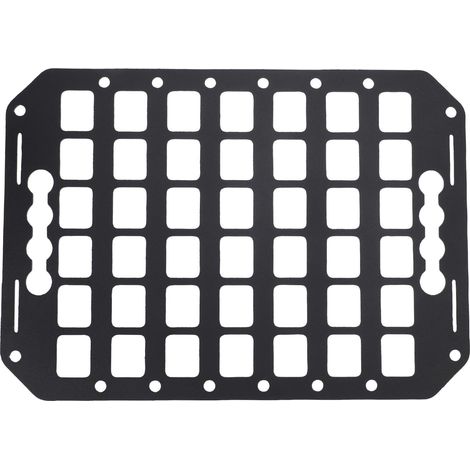 Ortviai Panneau de rangement aluminium pour hayon – 356 x 254 mm, compatible rails L, universel SUV/van/pick-up (1/5)
