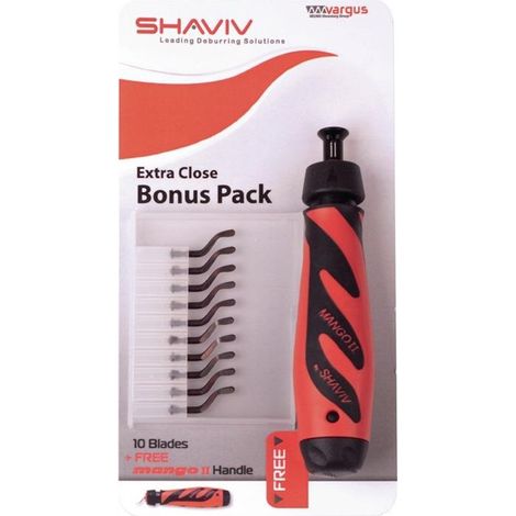 SHAVIV Kit d'ébavurage Poignée Mango II - 155-00177 (1/3)