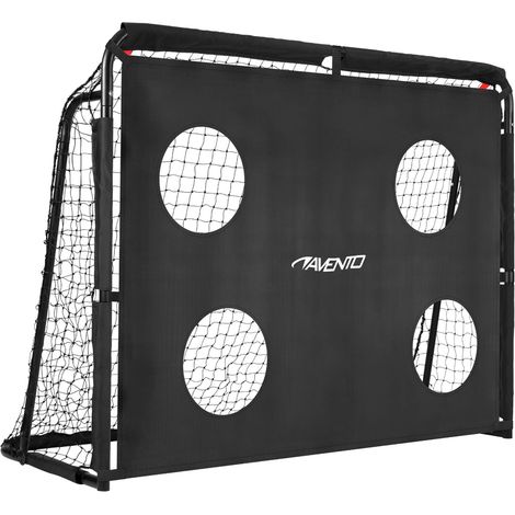 Portería de fútbol de acero con red de protección incluida - 160x120x60 cm