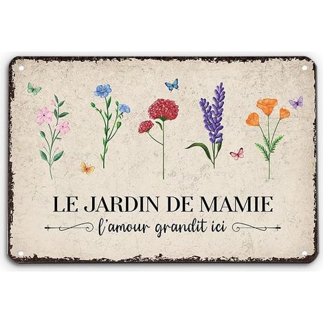 Metal Plaque Vintage Frame, Garden Sign, Grandma Gift, Mother's Day Gift, Happy Mother's Day Frame (Model 1) (1/5)