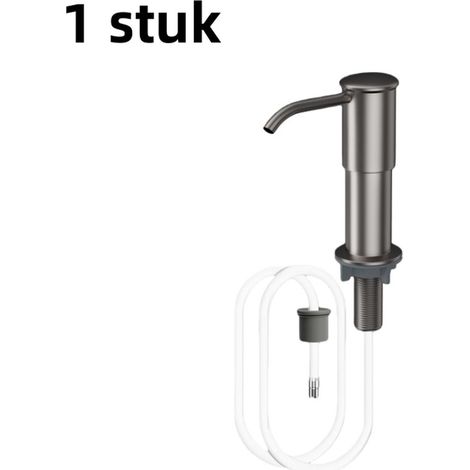 Distributeur de liquide vaisselle de cuisine – Pompe pour détergent et lavage légumes – Design pratique grande capacité – Gris (1/5)
