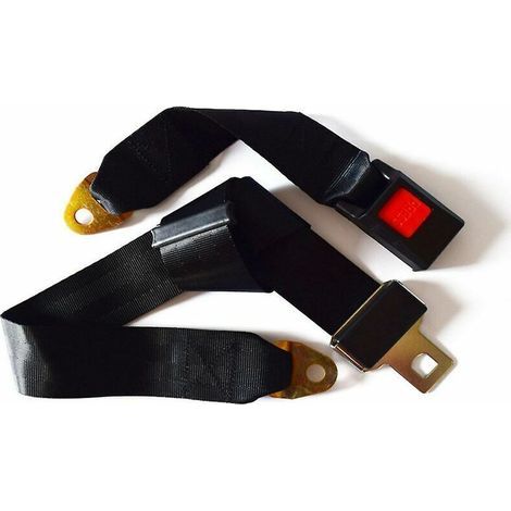 Adjustable 2-point safety harness – Length 35-53 inches – High-strength polyester webbing – Compatible with 2-point bolt-on vehicles (1/5)