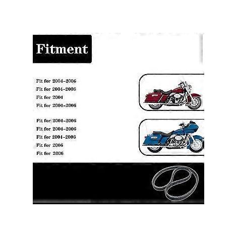 Motorrad-Hinterradantriebsriemen 139T 1-1/8 Zoll für Glide FLHT Ultra (1/5)