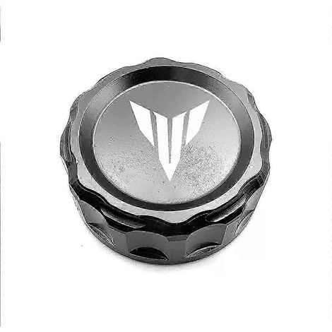 Bouchon de réservoir d'huile CNC pour moto Yamaha MT07 FZ07 MT09 SP FZ09 MT10 MT03 MT25 MT125, couvercle de réservoir de liquide de frein arrière (gris) 2023 2024 (1/5)